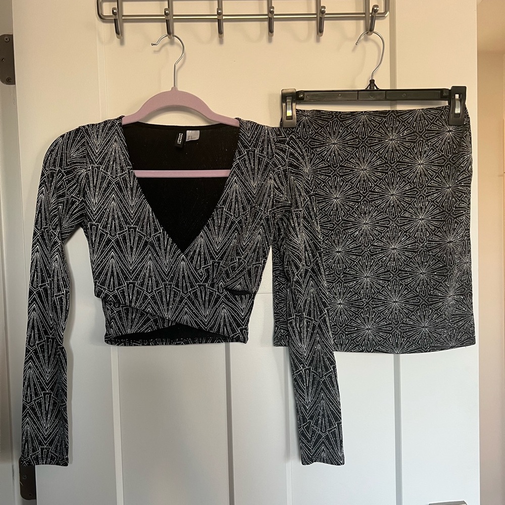 H&M Top & Skirt Set🖤 - XS/S